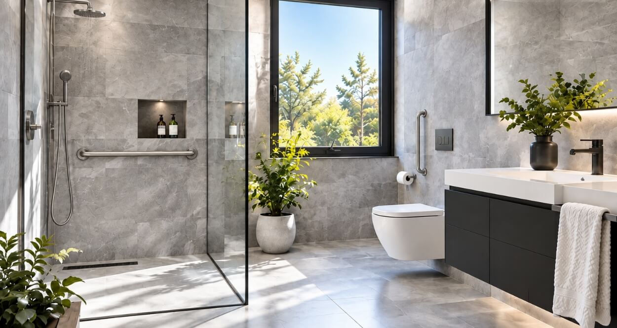 Un baño que piensa en el futuro
